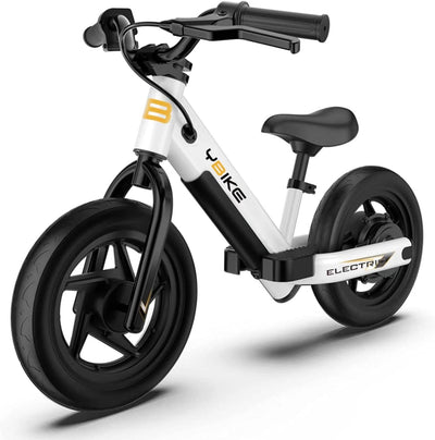 YBIKE laufrad,12 Zoll elektrlaufrad für im Alter von 3–5 Jahren, Kinder Elektro Laufrad mit verstellbarem Sitz,Trainingsfahrzeug für Kinder, Jungen und Mädchen