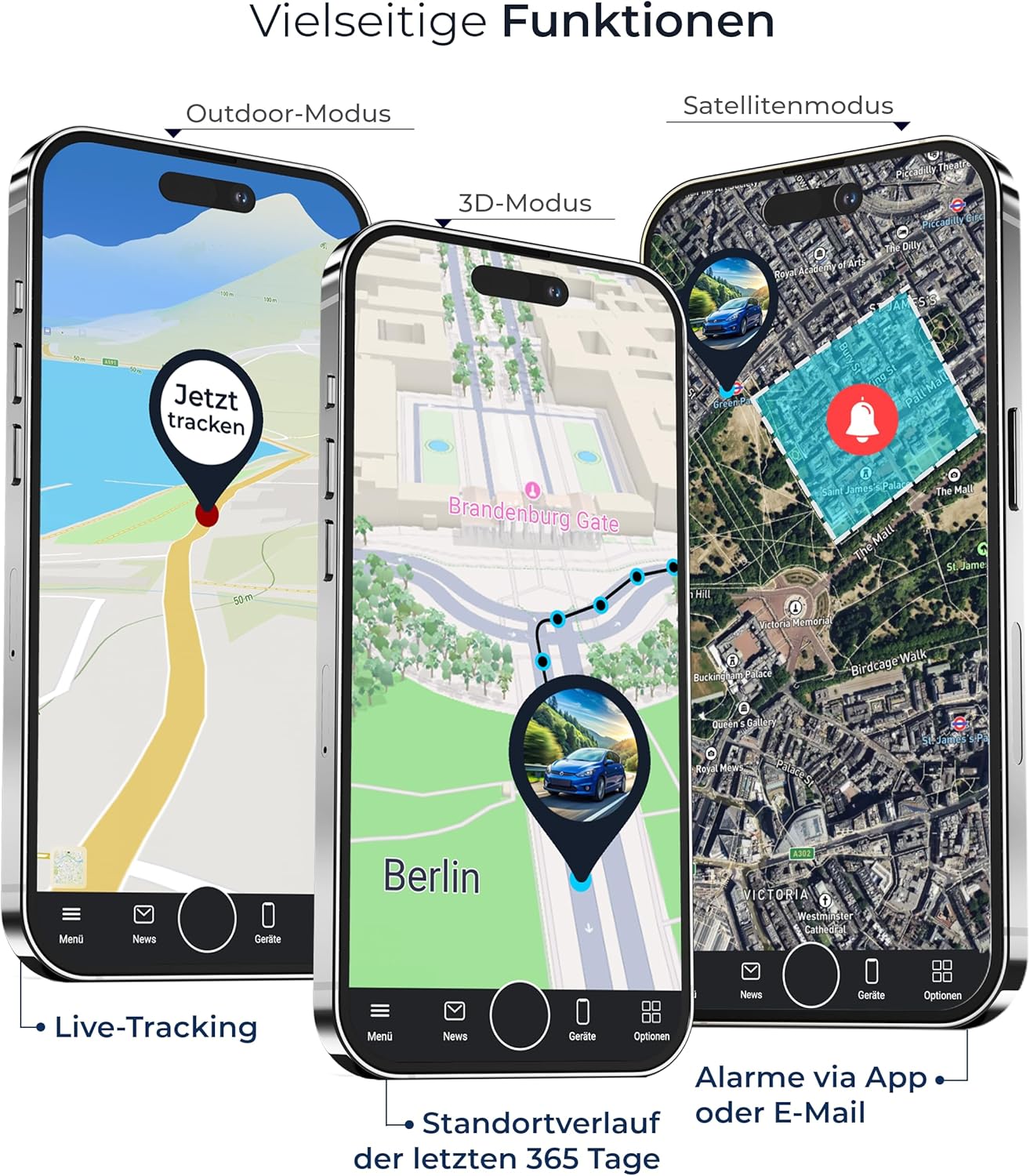 SALIND GPS - Salind 01 4G GPS Tracker - GPS Tracker Auto, Motorrad, Fahrzeuge, LKW's - Diebstahlschutz - Online, 4G, weltweit und Echtzeit Ortung mit App - Direktanschluss KFZ-Batterie (9-75V)